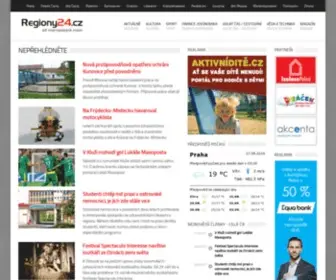 Regiony24.cz(Regiony 24.cz) Screenshot