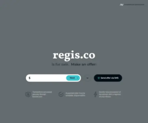 Regis.co(regis) Screenshot