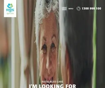 Regis.com.au(Regis Aged Care) Screenshot