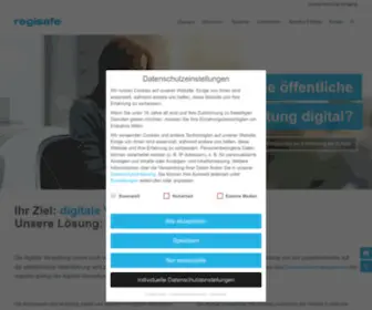Regisafe.de(Digitale Verwaltung 4.0 und E) Screenshot