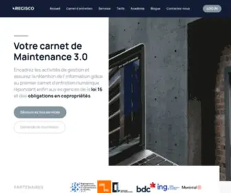 Regisco.ca(Carnet d'entretien pour copropriété) Screenshot