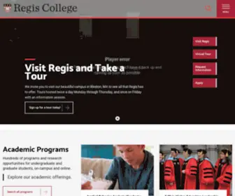Regiscollege.edu(Regis College) Screenshot