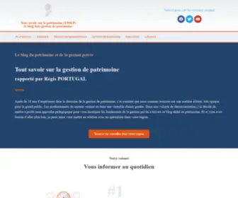 Regisportugal.net(Le blog patrimoine et gestion privée) Screenshot