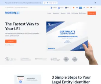 Register-Lei.com(International LEI Number Registration) Screenshot