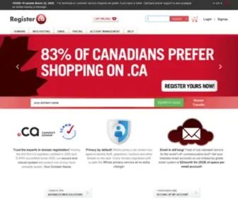 Register.ca(Bridging Canada to the Internet) Screenshot