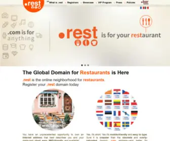 Register.rest(Dot Rest Domain Registration for Restaurants) Screenshot