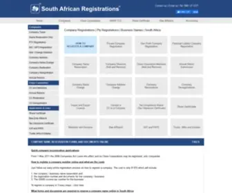 Registercompany.co.za(Company Registrations) Screenshot