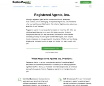 Registeredagentsinc.com(Your enterprise solution for registered agent services. Wholesale) Screenshot