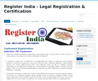 Registerindia.in(Business Registeration in india) Screenshot