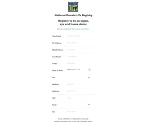 Registerme.org(Price Request) Screenshot