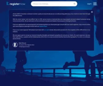 Registernow.io(Home) Screenshot