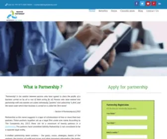 Registerpartnership.in(Partnership Registration) Screenshot