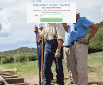 Registerphilmont.org(Philmont Scout Ranch Web Systems) Screenshot
