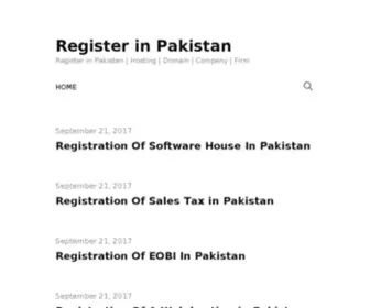 Registerpk.com(Hosting) Screenshot