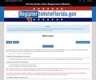 Registertovoteflorida.gov(Maintenance underway) Screenshot