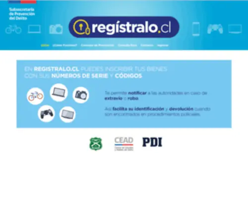 Registralo.cl(Página) Screenshot