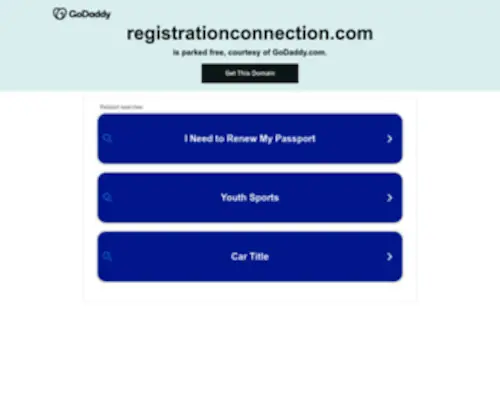 Registrationconnection.com(Certain) Screenshot