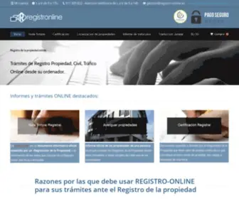 Registro-Online.es(▷ Trámites ante el Registro de la Propiedad) Screenshot