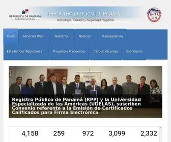 Registro-Publico.gob.pa(Registro Público de Panamá) Screenshot