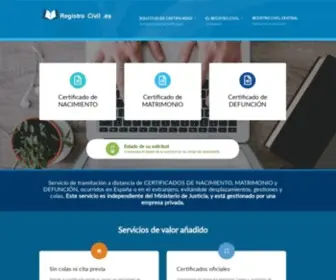 Registrocivil.es(Información) Screenshot