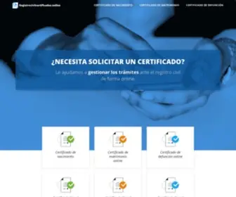 Registrocivilcertificados.online(Registro civil online) Screenshot