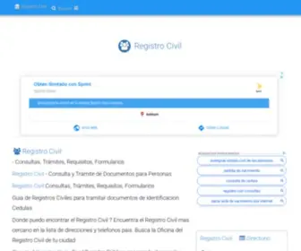 Registrociviles.com(Registro Civil) Screenshot