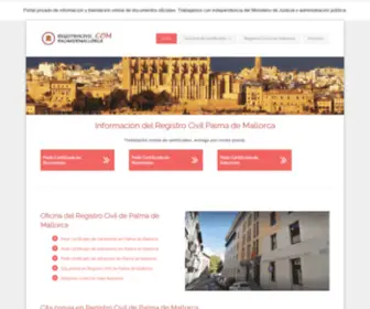 Registrocivilpalmademallorca.com(Registro Civil Palma de Mallorca y Baleares) Screenshot