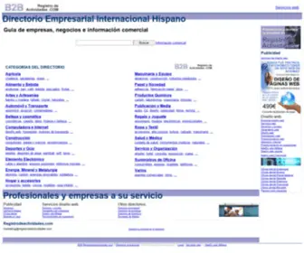 Registrodeactividades.com(Directorio empresarial internacional hispano de ofertas gratuito e información comercial) Screenshot