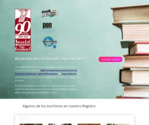 Registrodeescritores.com.ar(DE ESCRITORES ARGENTINOS) Screenshot