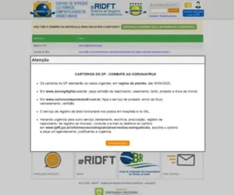 Registrodeimoveisdf.com.br(Sistema de Registro de Imóveis Eletrônico) Screenshot