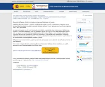 Registrodelicitadores.gob.es(Registrodelicitadores) Screenshot