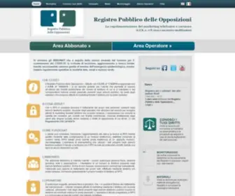 Registrodelleopposizioni.it(Registro delle Opposizioni) Screenshot