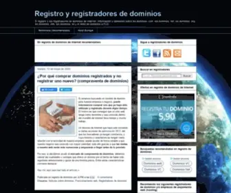Registrodominiosinternet.es(Registro y registradores de dominios) Screenshot