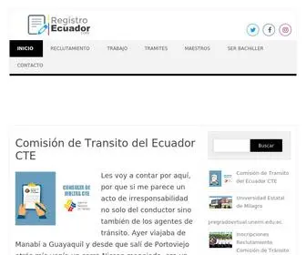 Registroecuador.com(Registro Ecuador) Screenshot