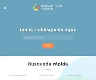 Registroensayosclinicos.org(Registros de ensayos clinicos) Screenshot
