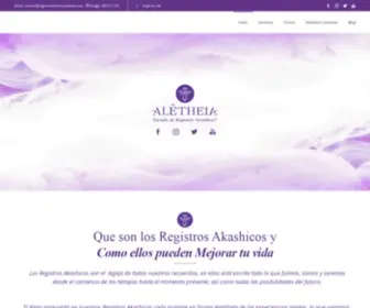 Registrosakashicosaletheia.com(▷ Aletheia) Screenshot