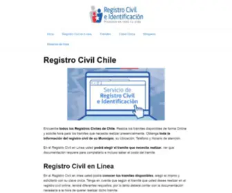 Registrosciviles.cl(Registro Civil ChileRegistro Civil) Screenshot