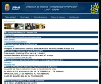 Registrounah.hn(Página) Screenshot