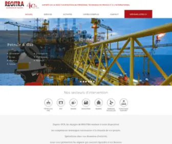 Regitra.com(Experts de la mise à disposition de personnel technique en France et à l'international) Screenshot