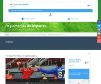 Reglamentos-Deportes.com(Inicio) Screenshot