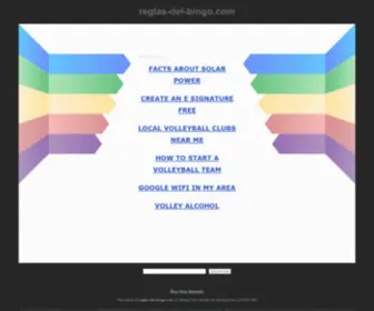 Reglas-Del-Bingo.com(reglas del bingo) Screenshot