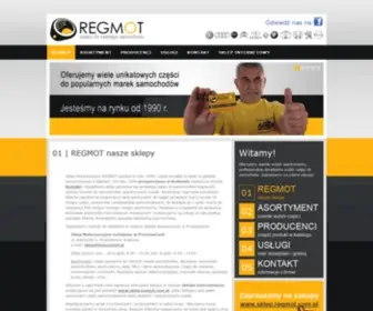 Regmot.com.pl(Sklep z częściami samochodowymi do wszystkich marek samochodów) Screenshot