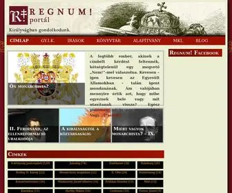 Regnumportal.hu(Főoldal) Screenshot