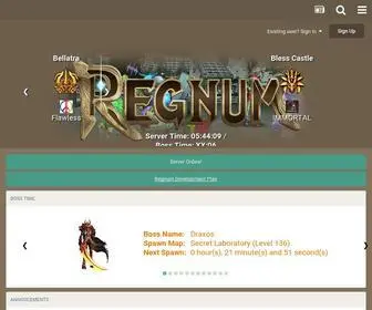 Regnumpristontale.com(RegnumPT) Screenshot