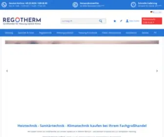 Regotherm24.de(Großhandel für Heizung) Screenshot