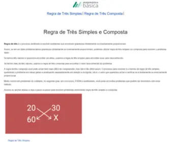 Regradetres.com.br(Regra de três) Screenshot