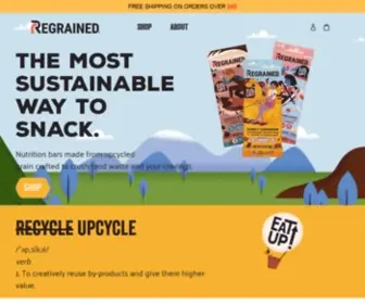 Regrained.com(ReGrained rescues the nutritious grain created every time that beer) Screenshot