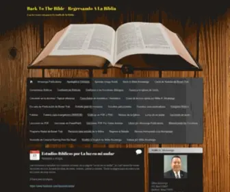 Regresandoalabiblia.com(Back To The Bible) Screenshot