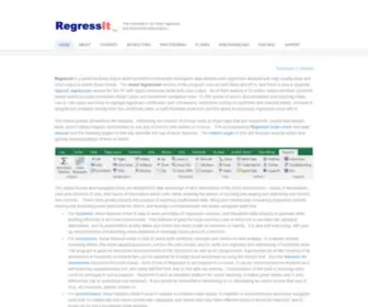 Regressit.com(Excel add) Screenshot