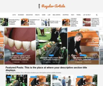 Regulararticle.com(Regular Article) Screenshot